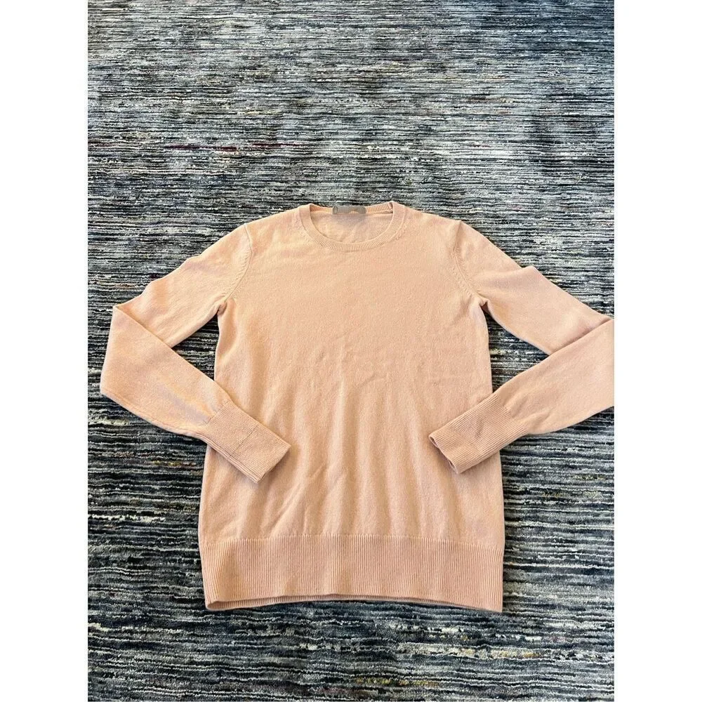 Everlane Womens Sweater Pink Pullover 100% Cashmere Crewneck size XS